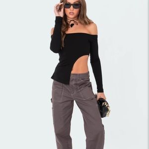 Helena Asymmetric Off The Shoulder Top